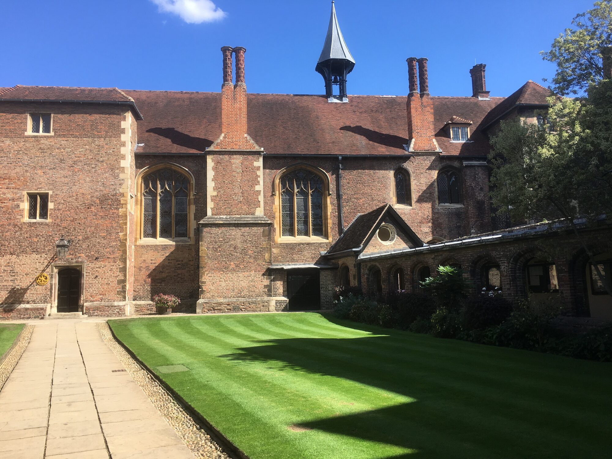 A college court in Cambridge